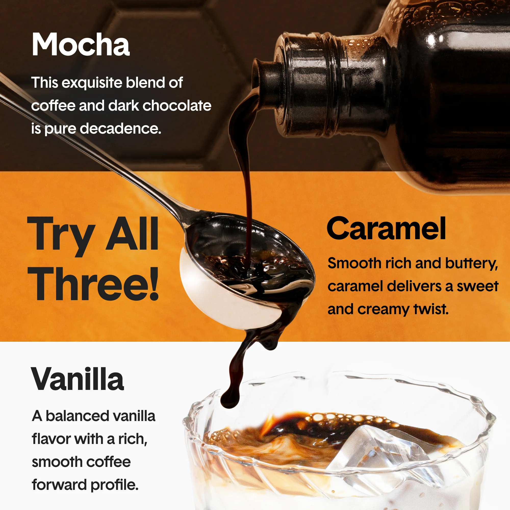 Caramel + Mocha + Vanilla Flavor Trio | Ultra Coffee Concentrate - Image 2