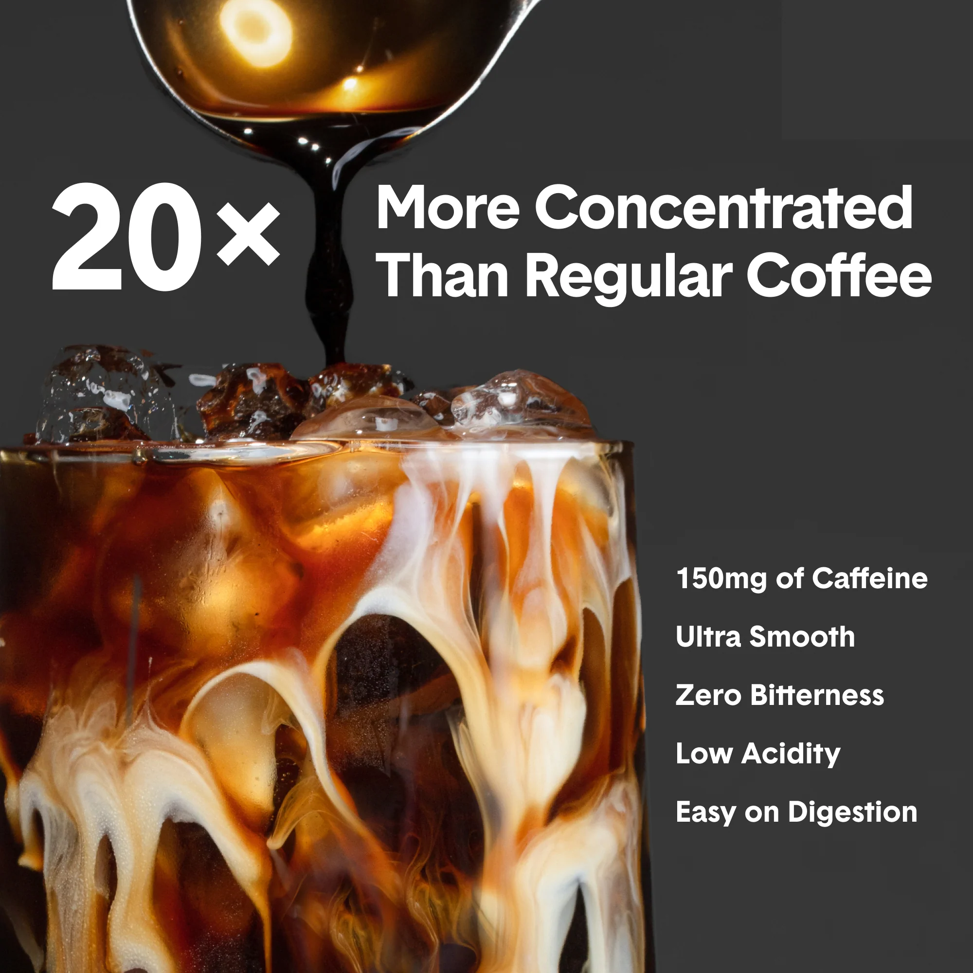 Dark Ultra 20x Coffee Concentrate | Make 14 Cups Hot or Cold, With Milk or Water, in Seconds - Image 4