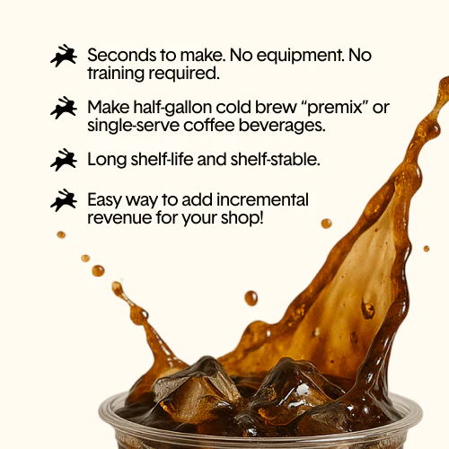 Cold Brew Soluble Coffee | Easy Cold Brew Coffee Program Solution | No Equipment, No Training, Makes up to 80 Cold Brews, Iced Lattes, & More - Image 3