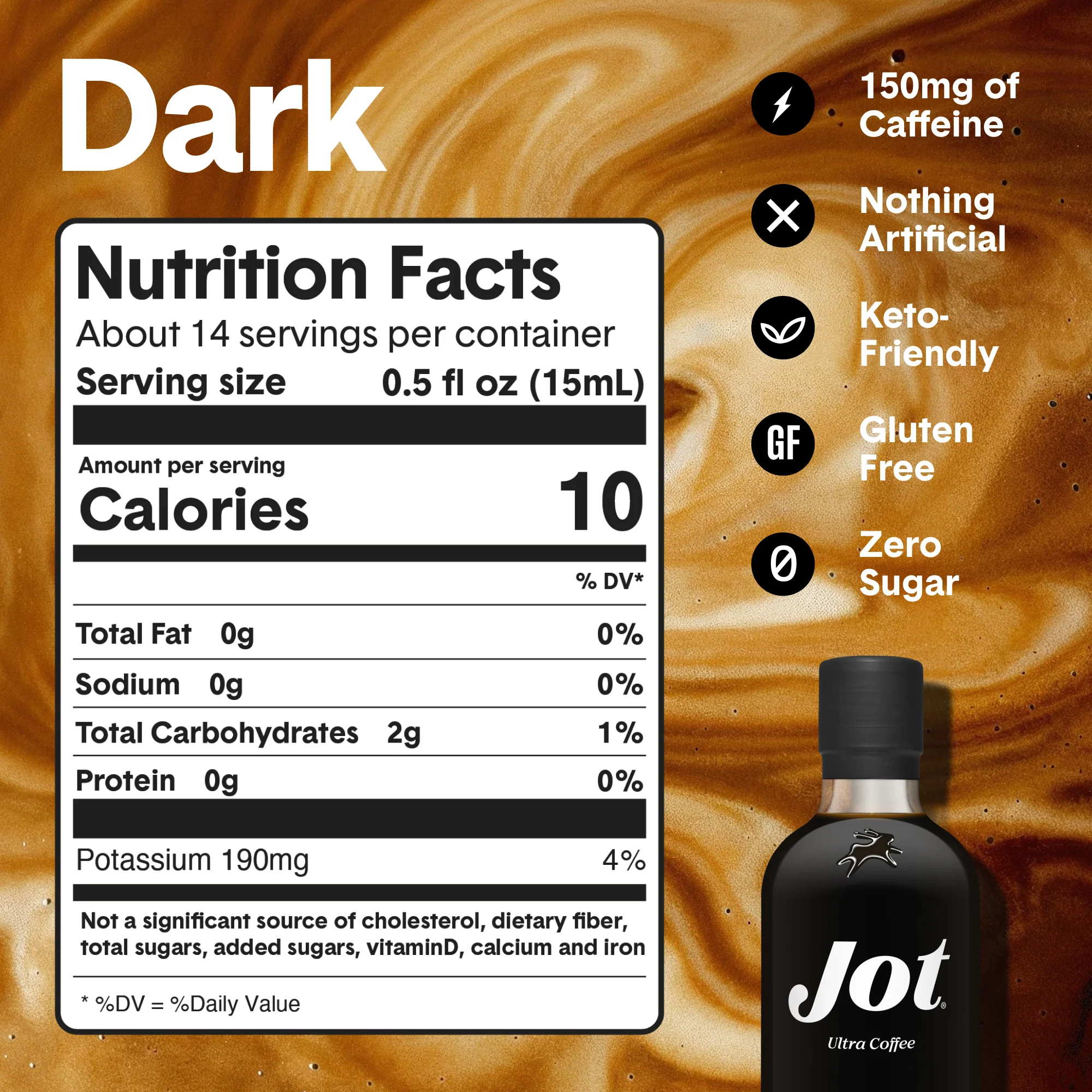 Dark 20x Coffee Concentrate | Make 14 Cups Hot or Cold, With Milk or Water, in Seconds - Image 3
